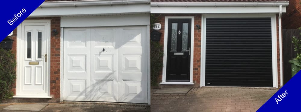 Doulton Doors Garage Door Before and After Photo