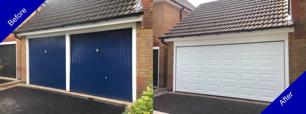 Doulton Doors Garage Door Before and After Photo