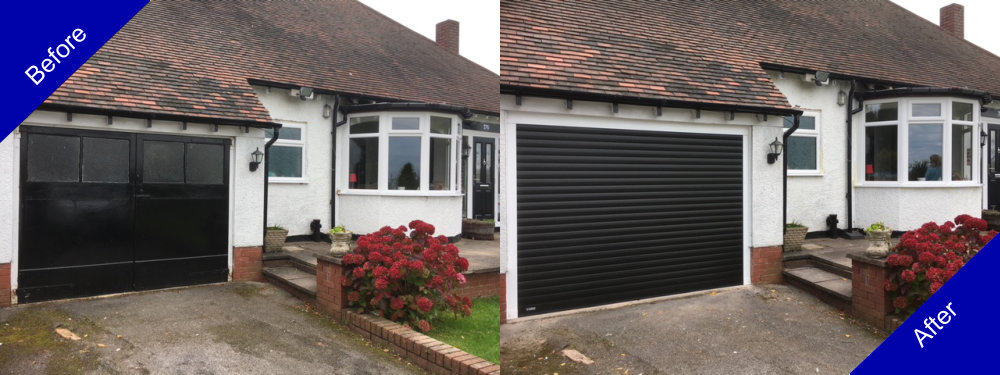 Doulton Doors Garage Door Before and After Photo