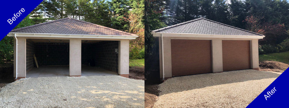 Doulton Doors Garage Door Before and After Photo