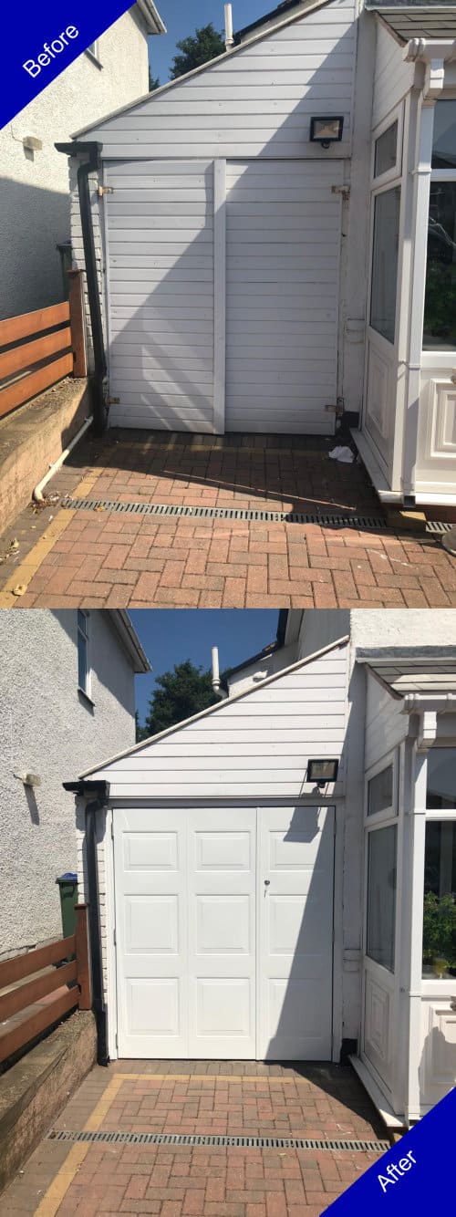 Doulton Doors Garage Door Before and After Photo