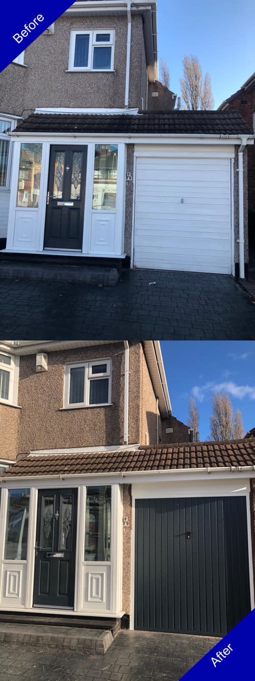 Doulton Doors Garage Door Before and After Photo