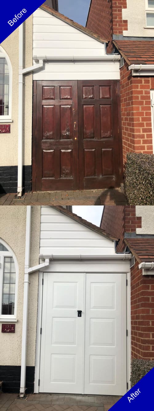 Doulton Doors Garage Door Before and After Photo