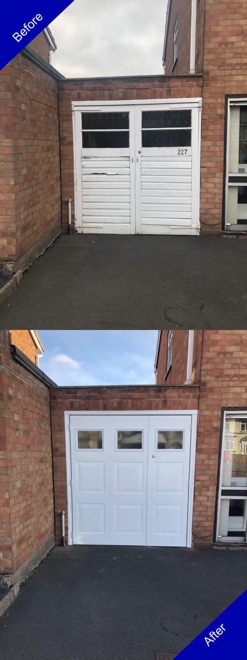 Doulton Doors Garage Door Before and After Photo