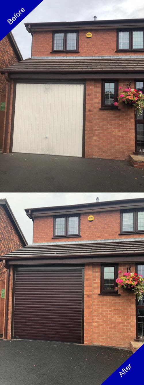 Doulton Doors Garage Door Before and After Photo