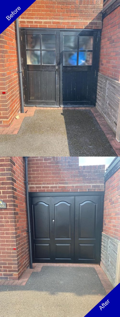 Doulton Doors Garage Door Before and After Photo