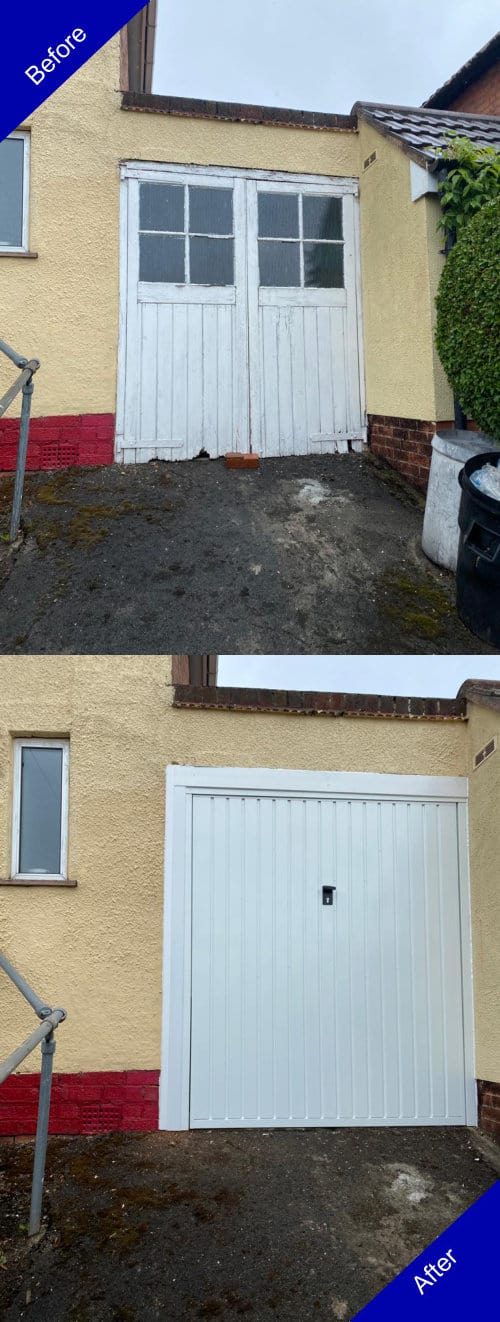 Doulton Doors Garage Door Before and After Photo