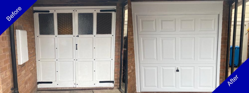 Doulton Doors Garage Door Before and After Photo