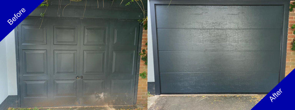 Doulton Doors Garage Door Before and After Photo