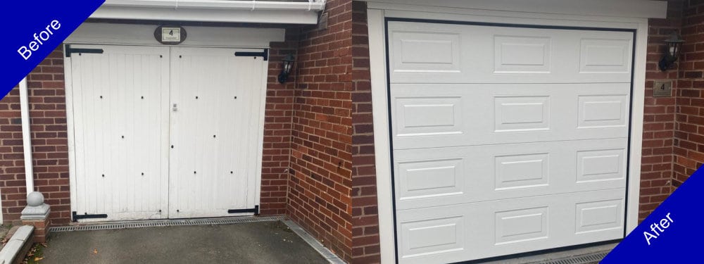 Doulton Doors Garage Door Before and After Photo