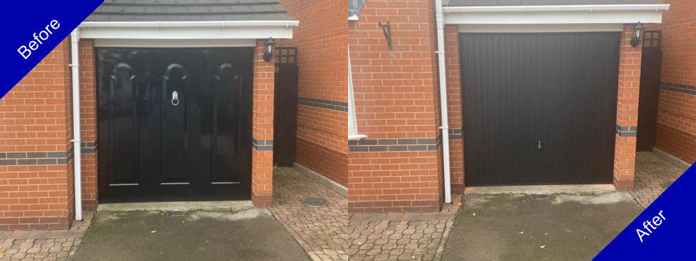 Doulton Doors Garage Door Before and After Photo