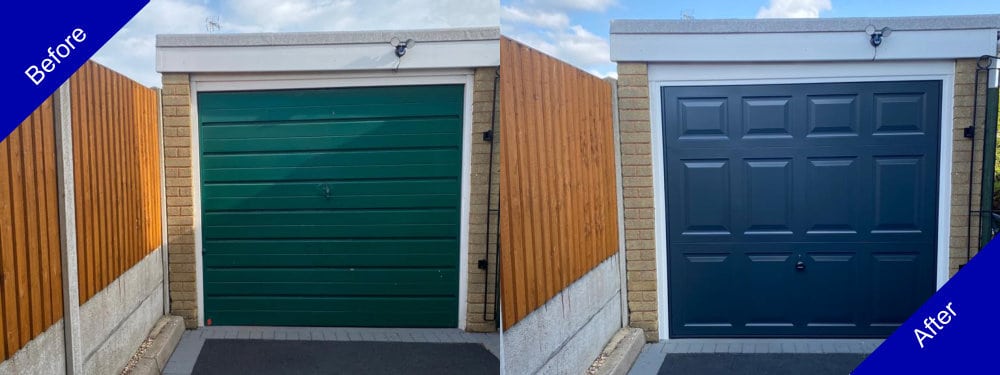 Doulton Doors Garage Door Before and After Photo