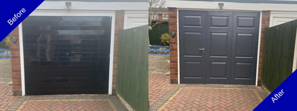 Doulton Doors Garage Door Before and After Photo