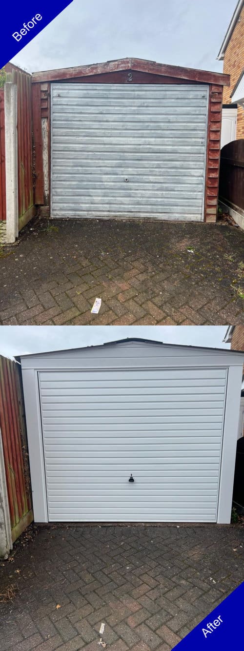 Doulton Doors Garage Door Before and After Photo