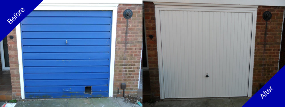 Doulton Doors Garage Door Before and After Photo