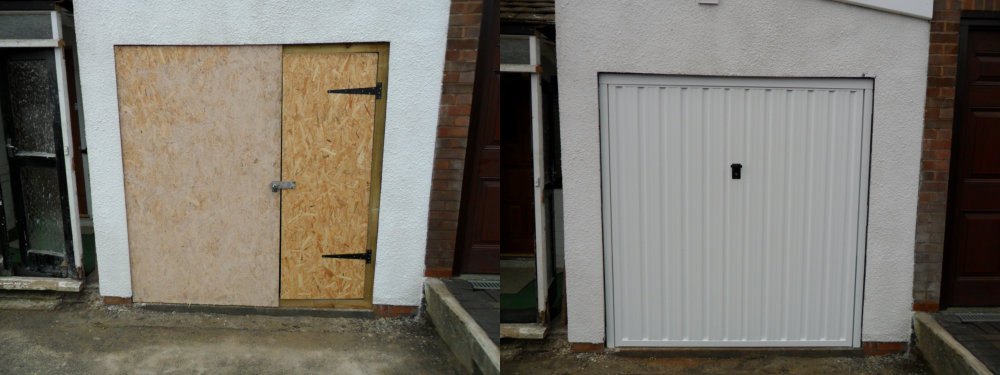 Doulton Doors Garage Door Before and After Photo