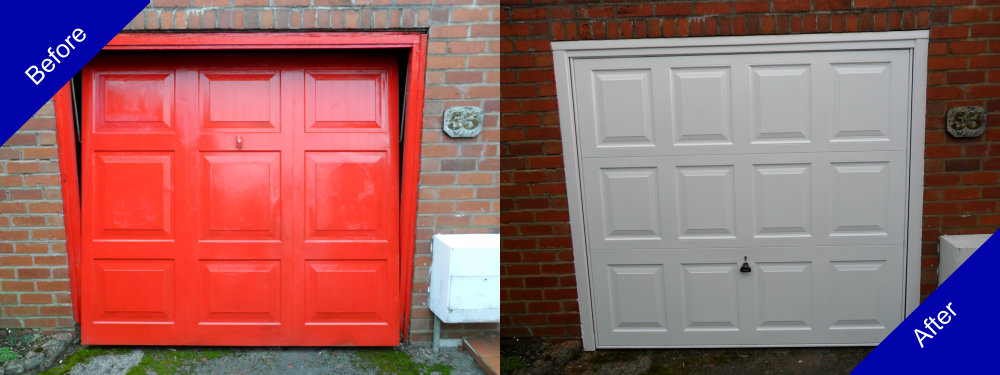 Doulton Doors Garage Door Before and After Photo