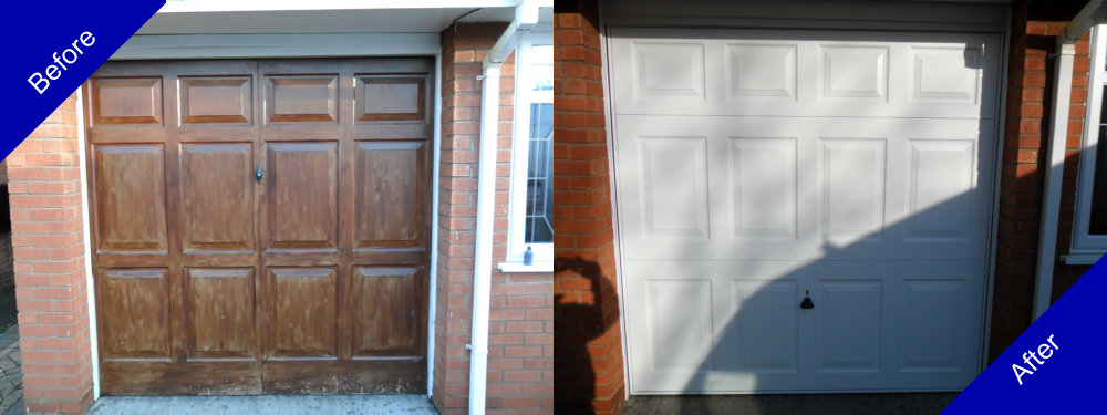 Doulton Doors Garage Door Before and After Photo