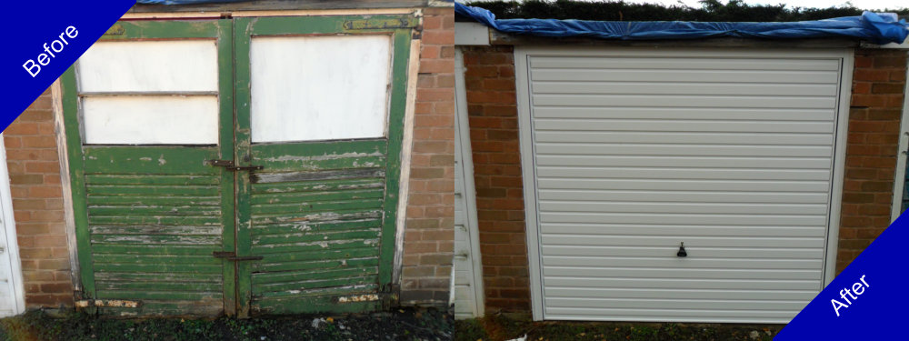 Doulton Doors Garage Door Before and After Photo