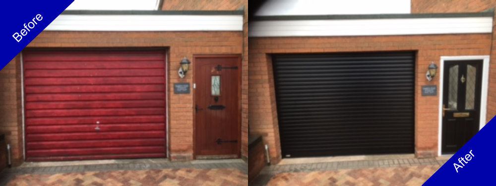 Doulton Doors Garage Door Before and After Photo